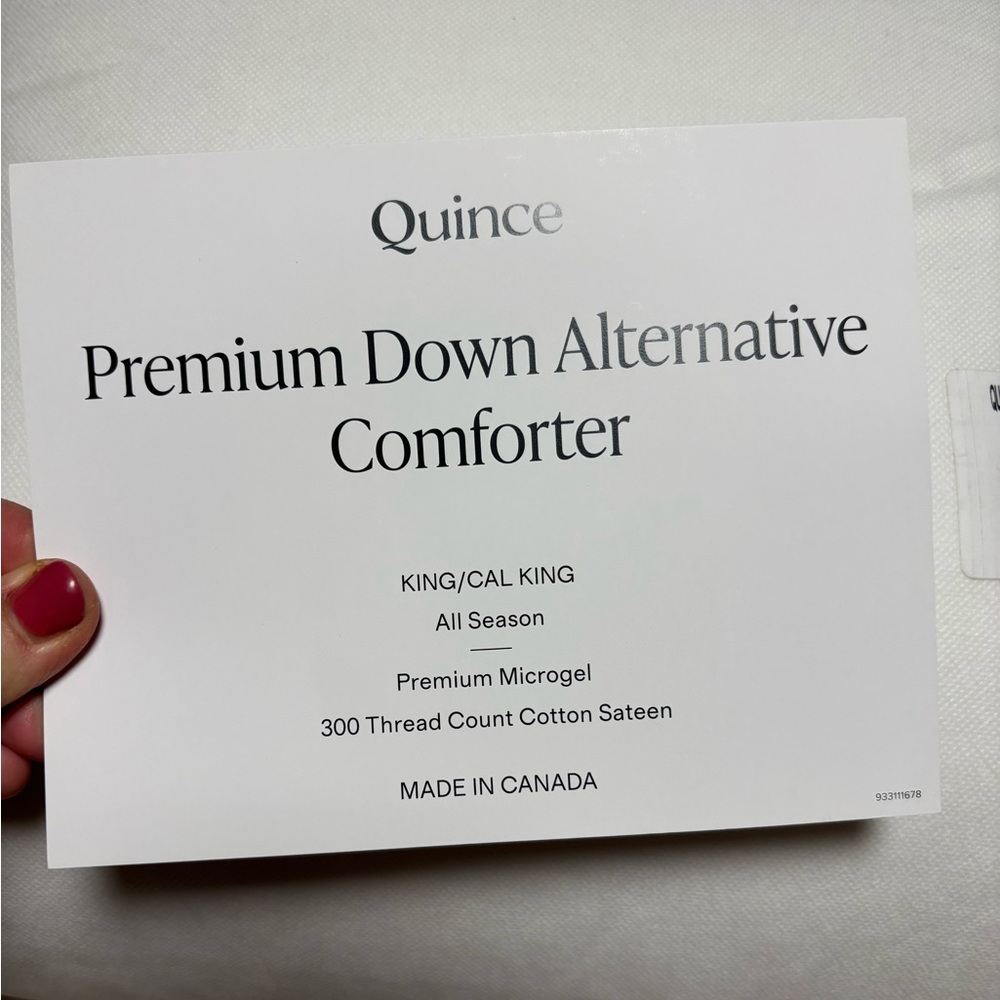 Quince All-Season Premium Down Alternative Comforter - King - Picture 13 of 14